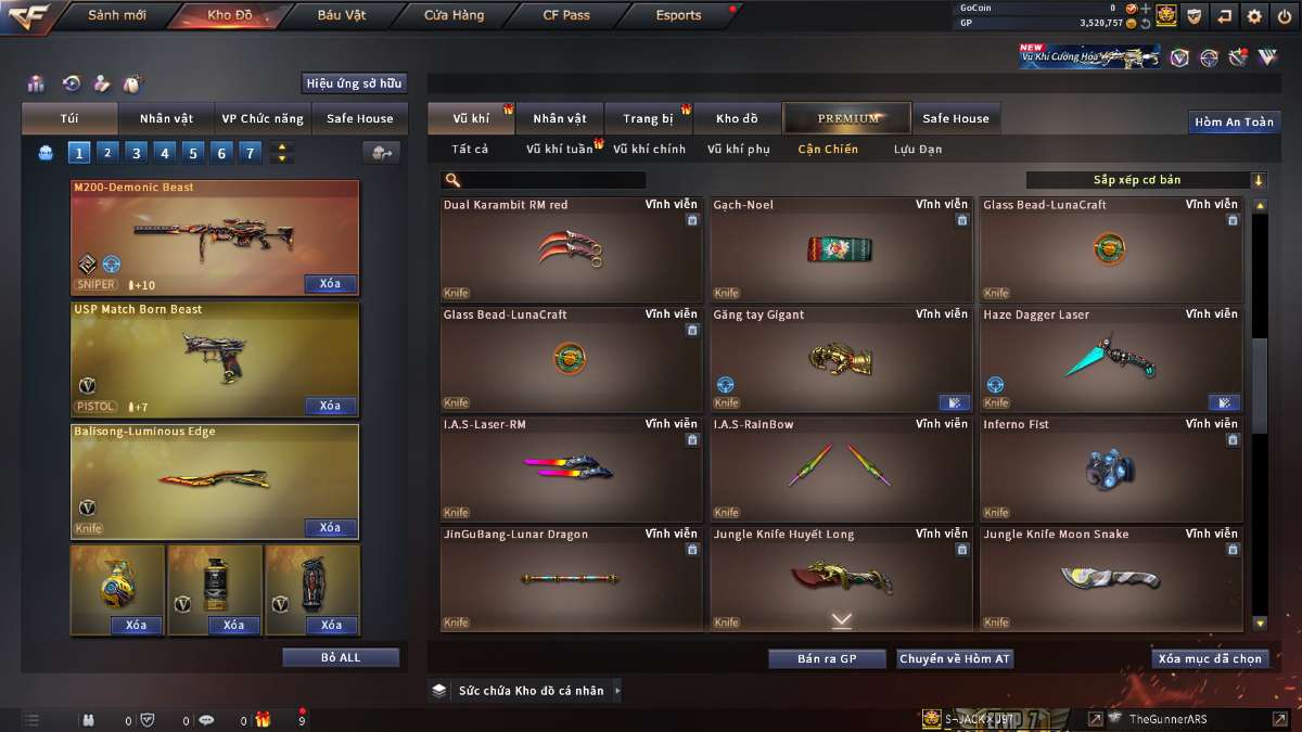 shop acc cf uy tin gia re